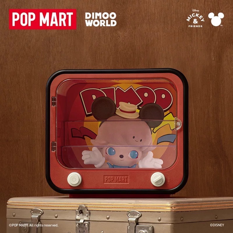泡泡瑪特 DIMOO WORLD × 迪士尼系列 電視機發光展示盒