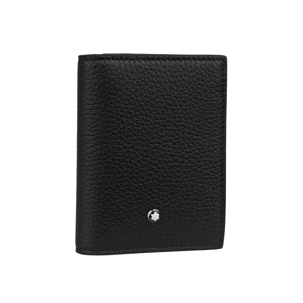 【Montblanc】粒面牛皮二折4卡名片夾/卡片夾
