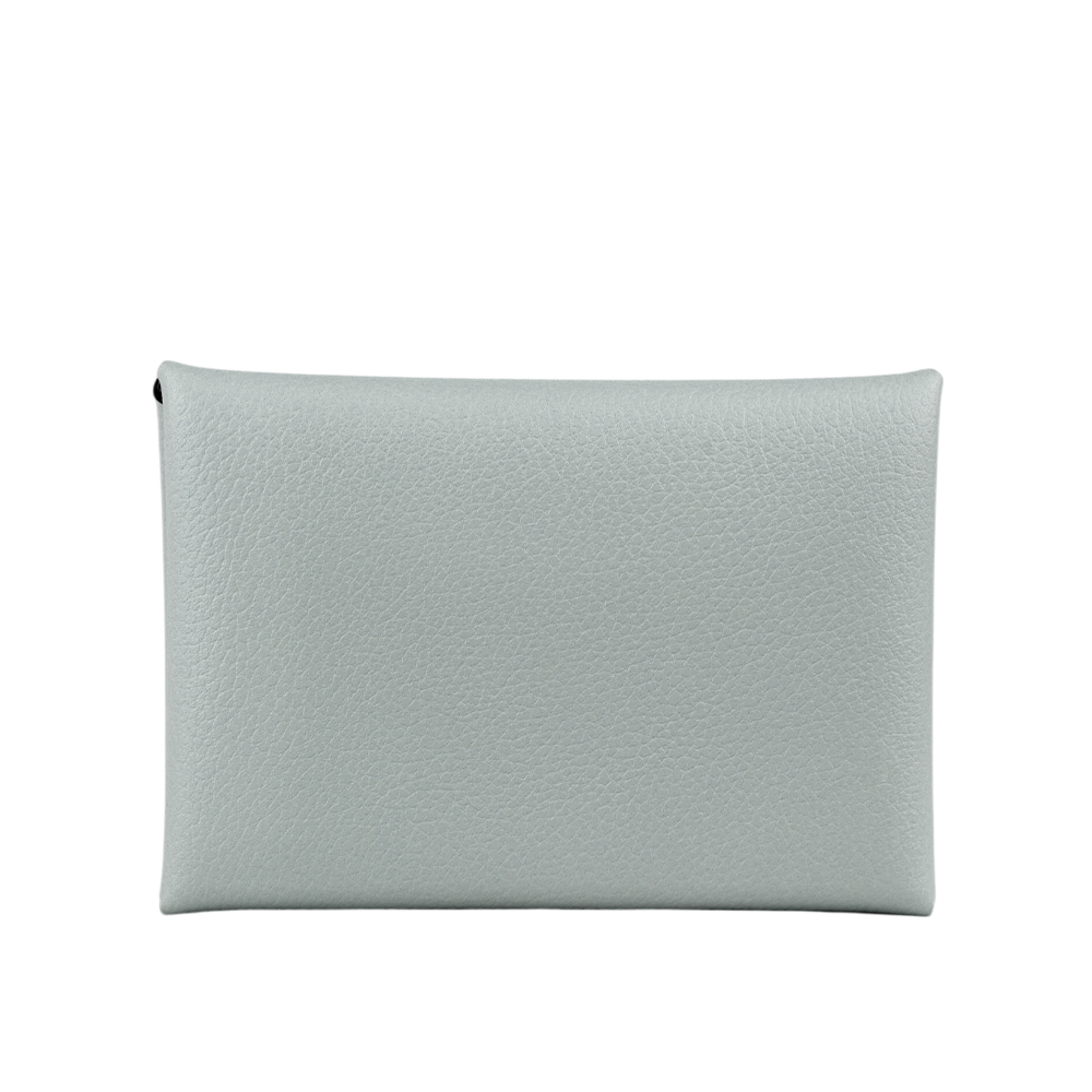 【Hermès】Calvi Duo Evercolor皮釦式卡片夾/零錢包