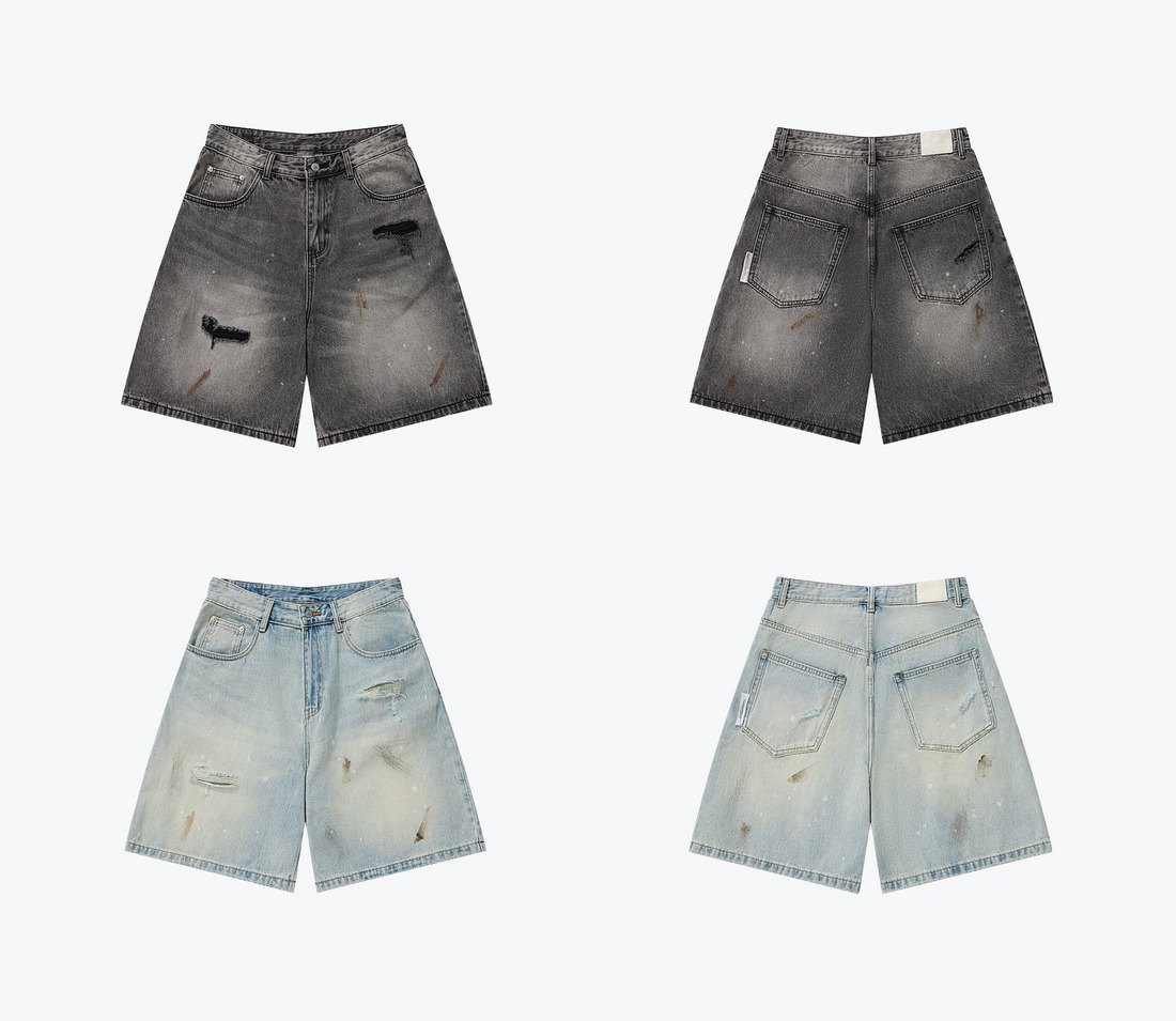SENSE Destory Wash Denim Shorts