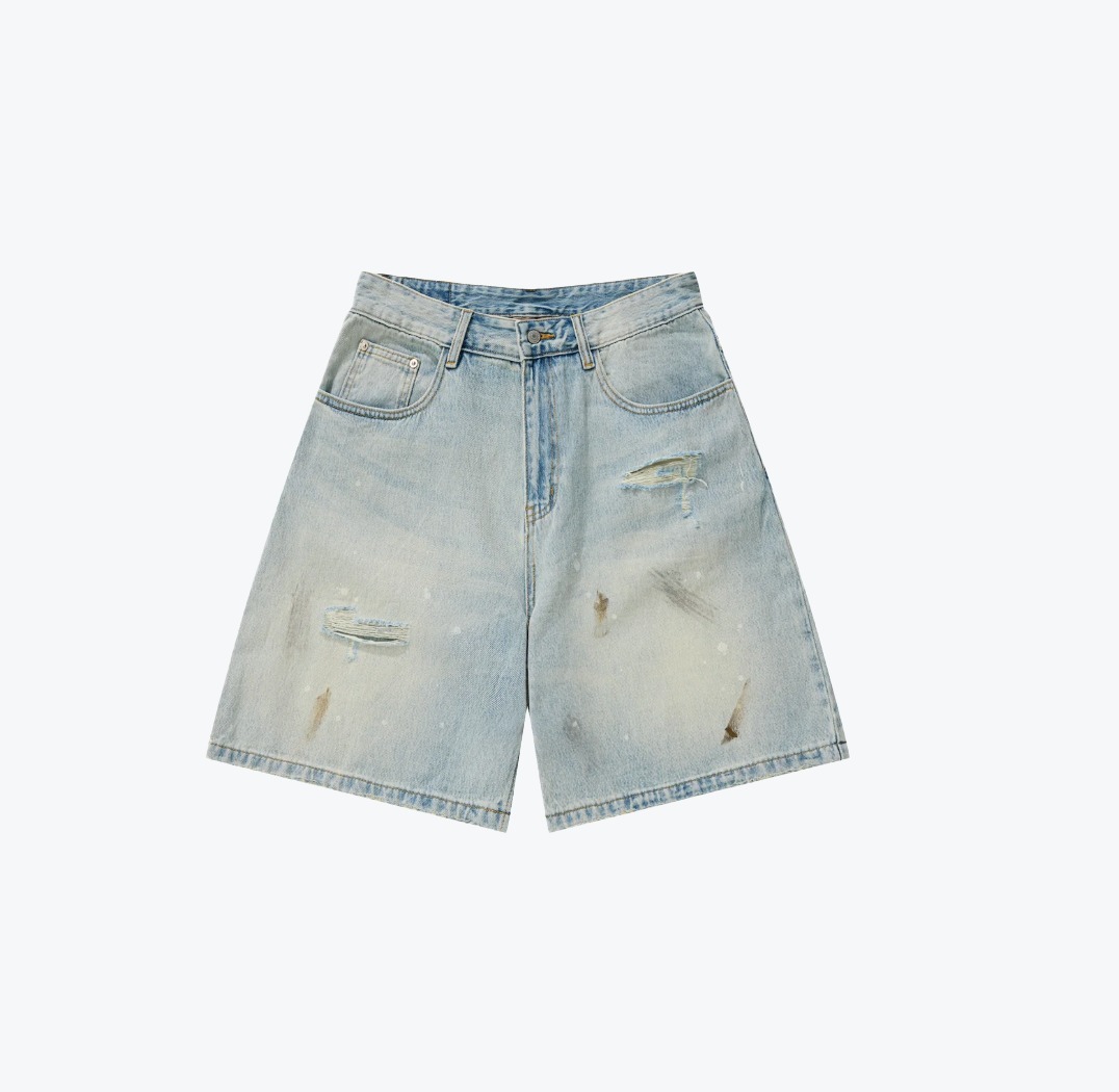 SENSE Destory Wash Denim Shorts