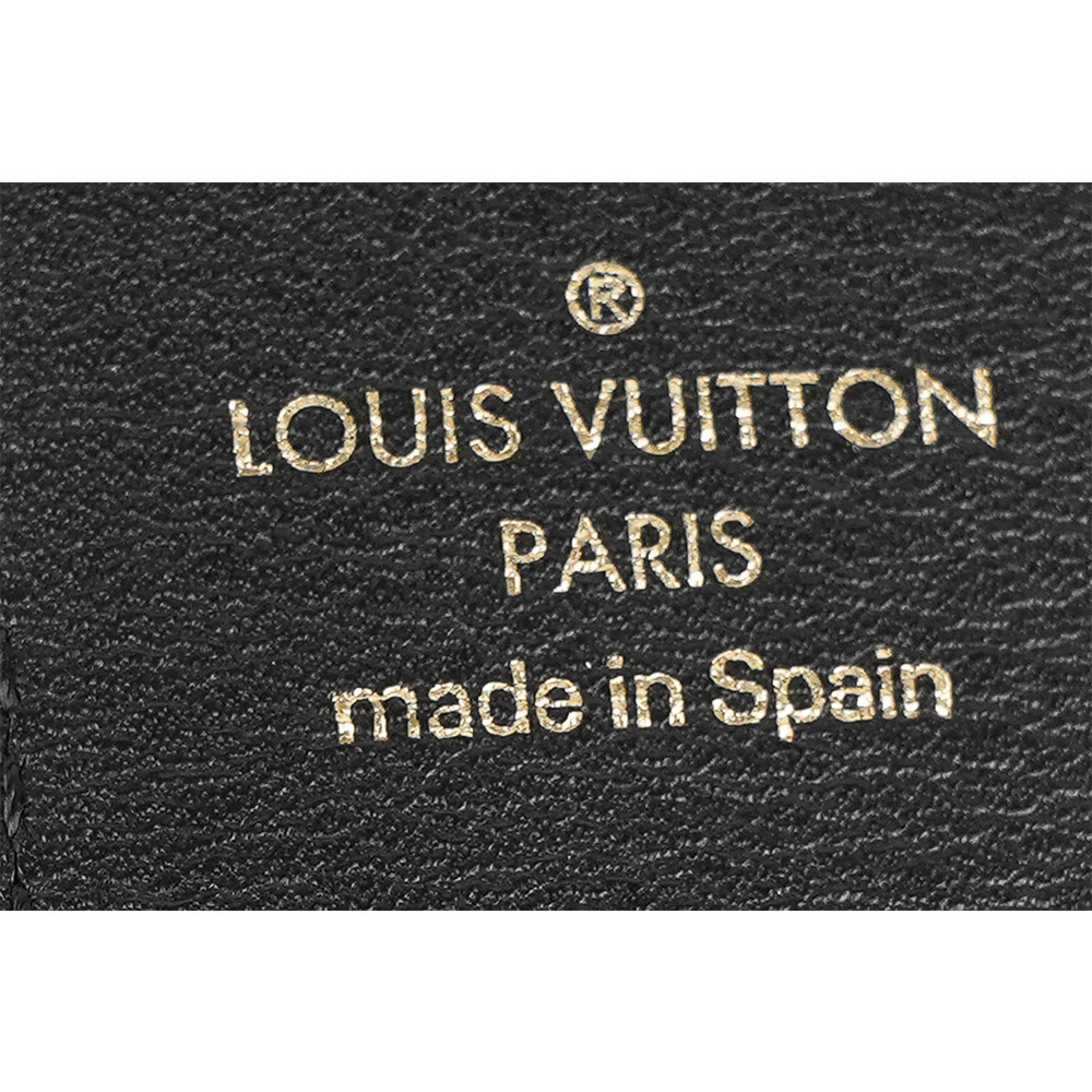【Louis Vuitton / LV】Monogram 拼牛皮雙色肩背帶(棕色/黑色) J02288