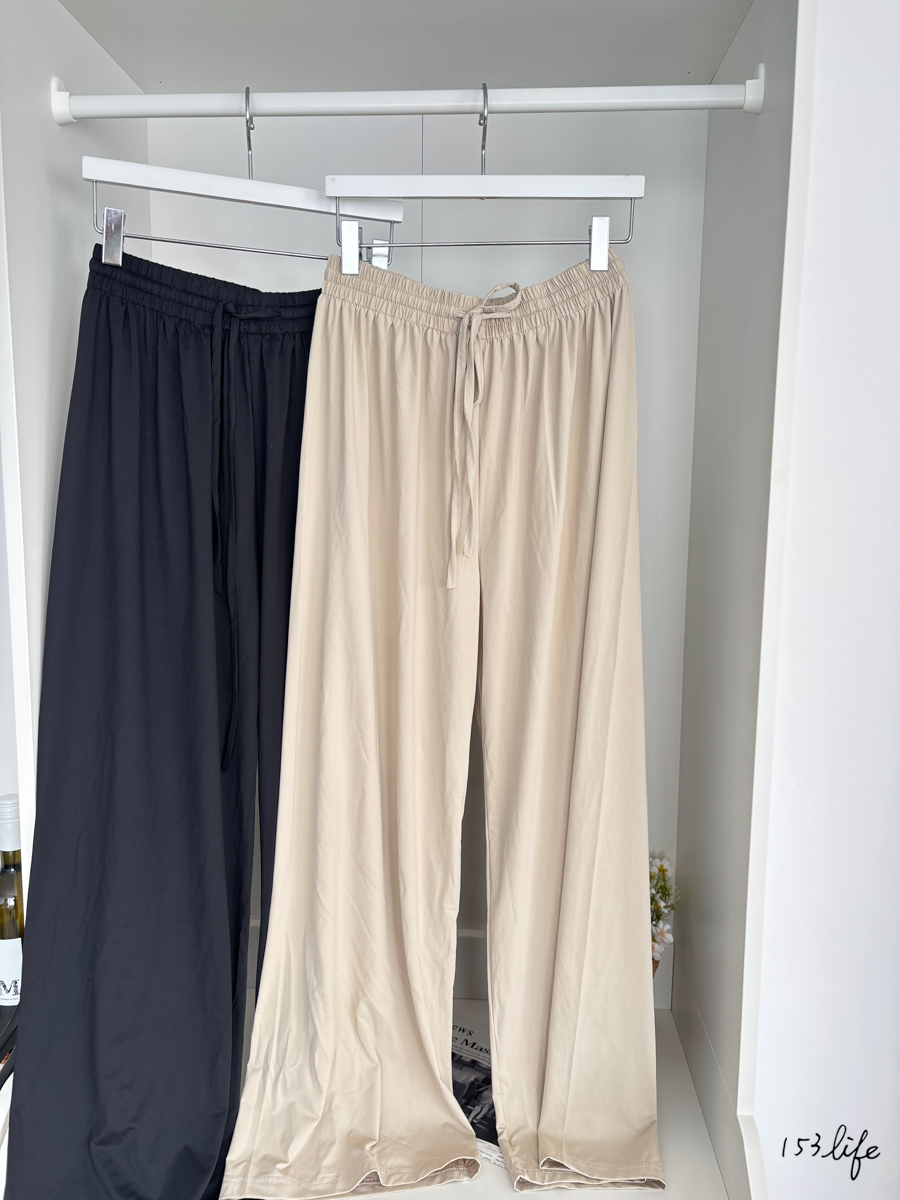 |現貨|🇰🇷冰絲果凍寬褲(2色)