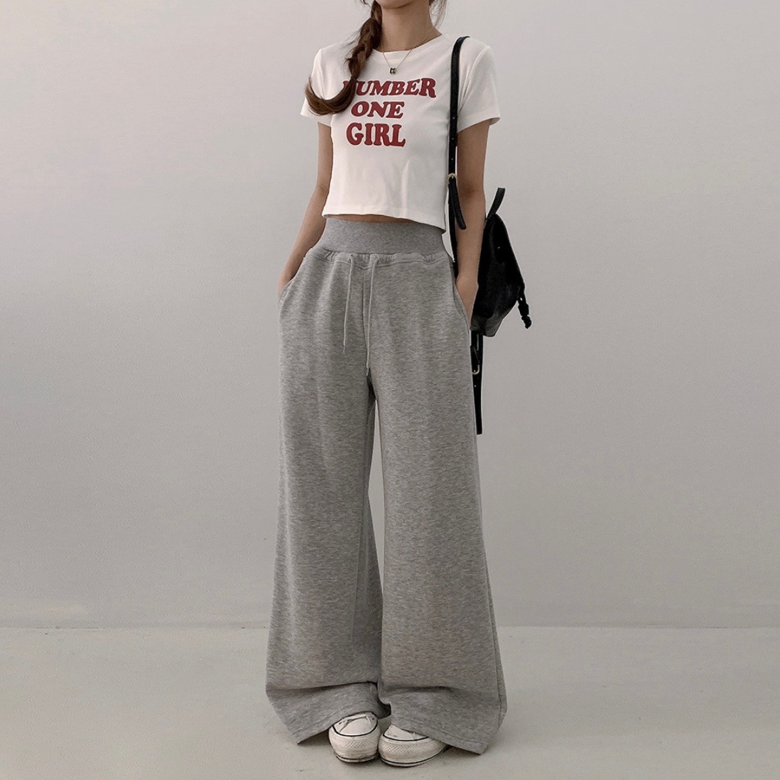 【優惠現貨】韓國休閒闊腳棉褲（5色）