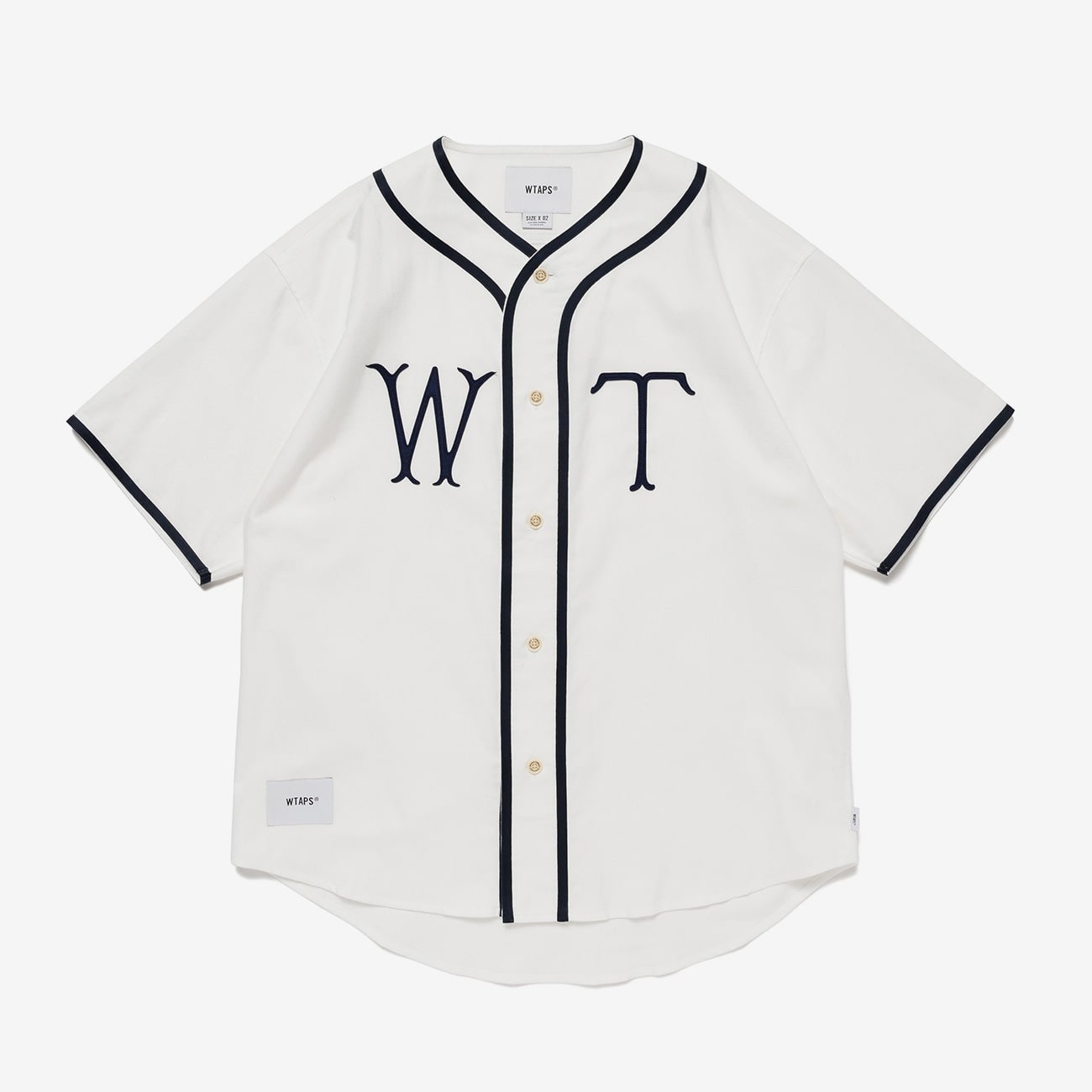 2025SS WTAPS LEAGUE / SS / COTTON. TWILL 短袖 球衣 棒球衫 WT 現貨 251TQDT-SHM09