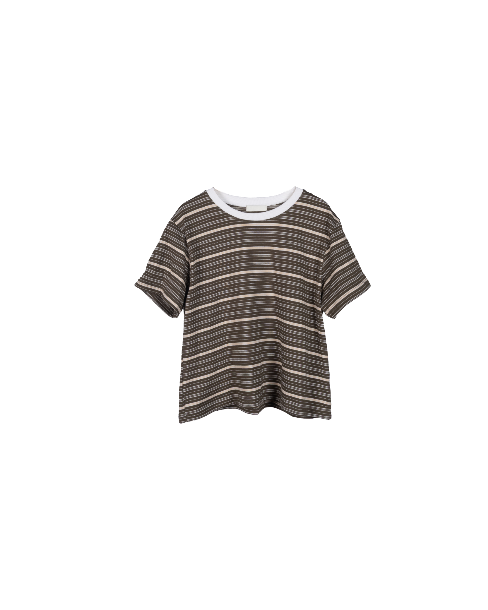 包邊粗幼線條短袖Top