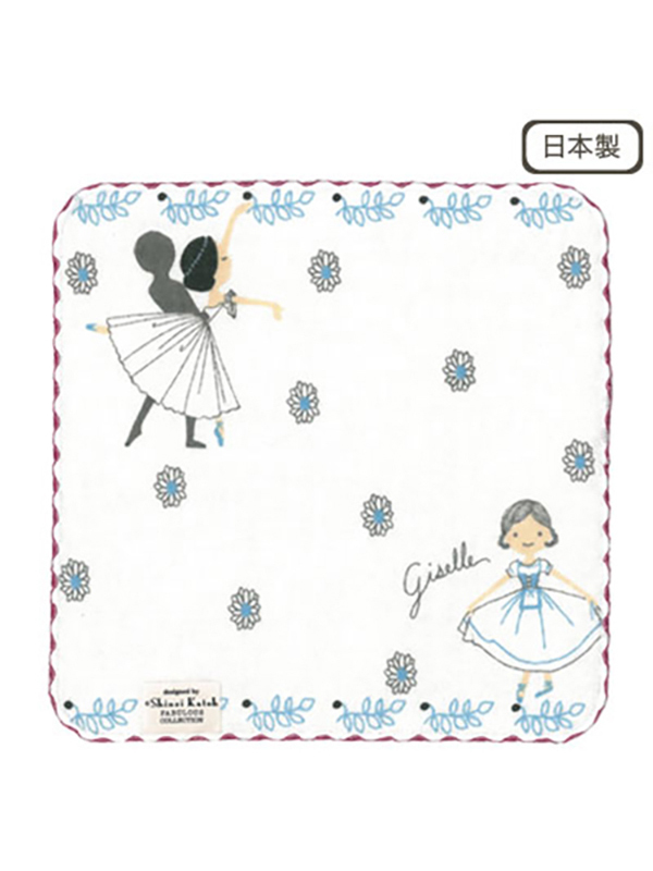 日本 Shinzi Katoh 加藤真治【芭蕾可愛小方巾 (SKTC117)】