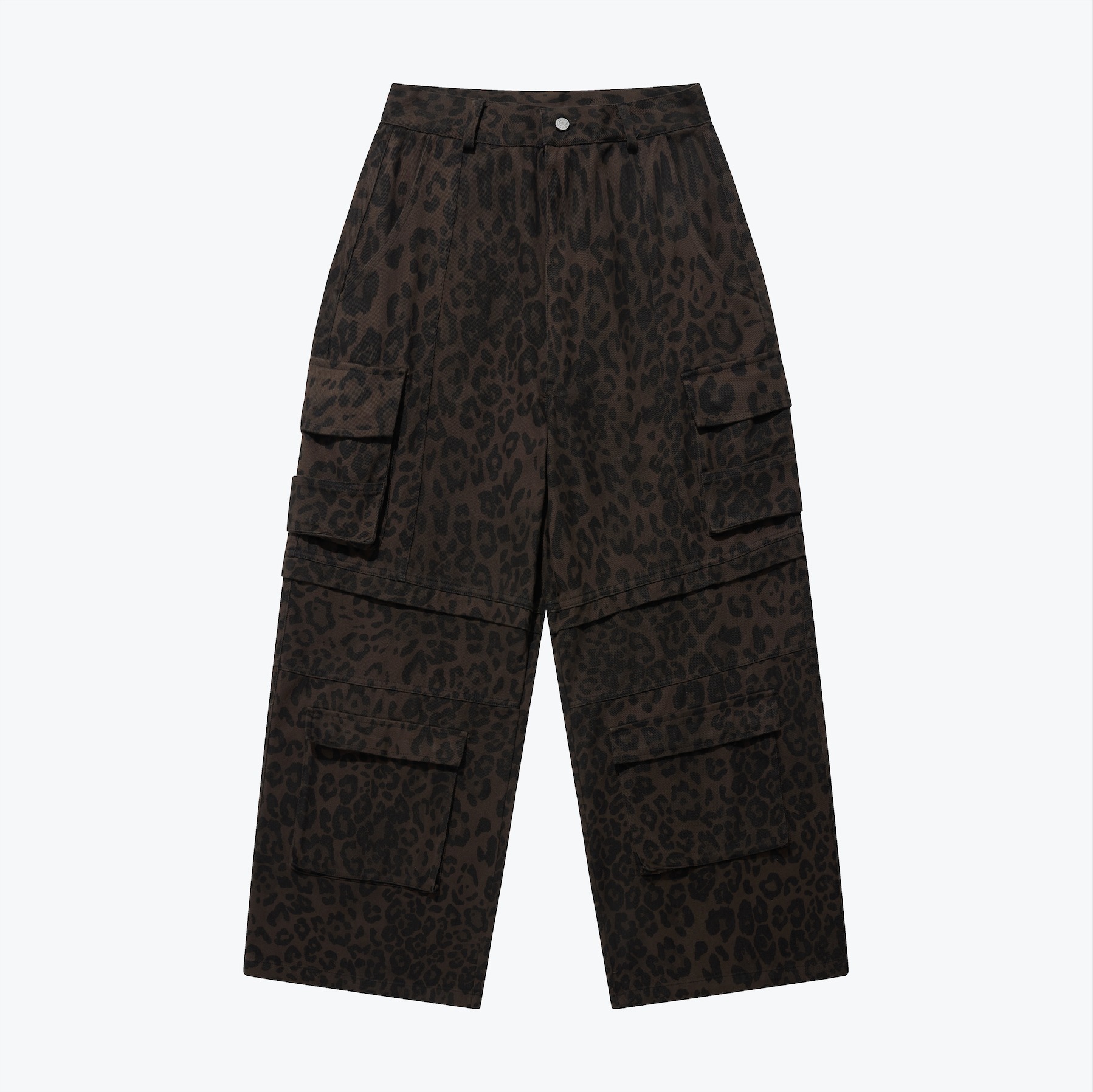 SENSE Leopard Flared Cargo Pants