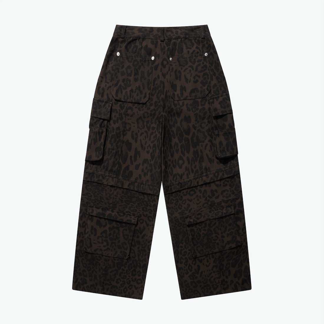 SENSE Leopard Flared Cargo Pants