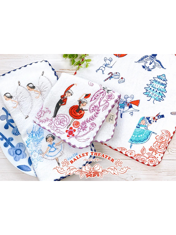 日本 Shinzi Katoh 加藤真治【芭蕾可愛小方巾 (SKTC225)】