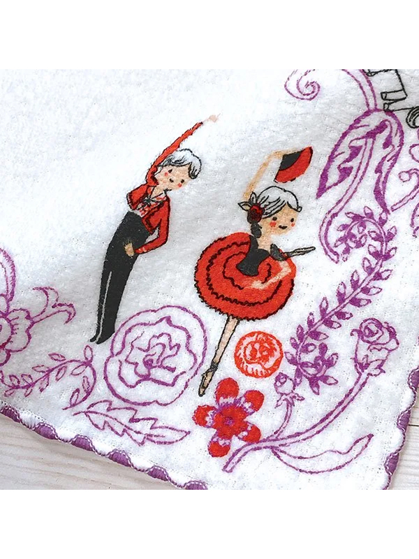 日本 Shinzi Katoh 加藤真治【芭蕾可愛小方巾 (SKTC225)】