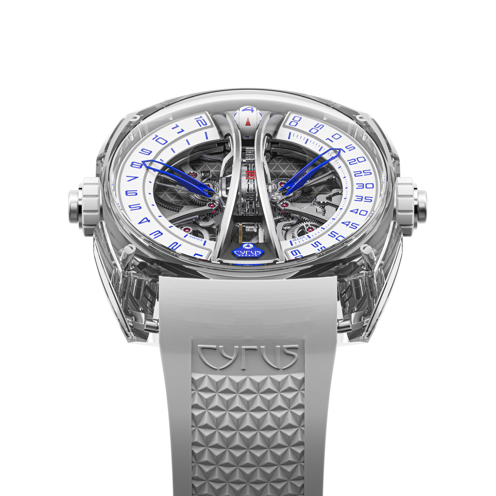 Klepcys Vertical Tourbillon Sapphire Blue 垂直鏤空藍寶石水晶陀飛輪 539.506.ZG.B