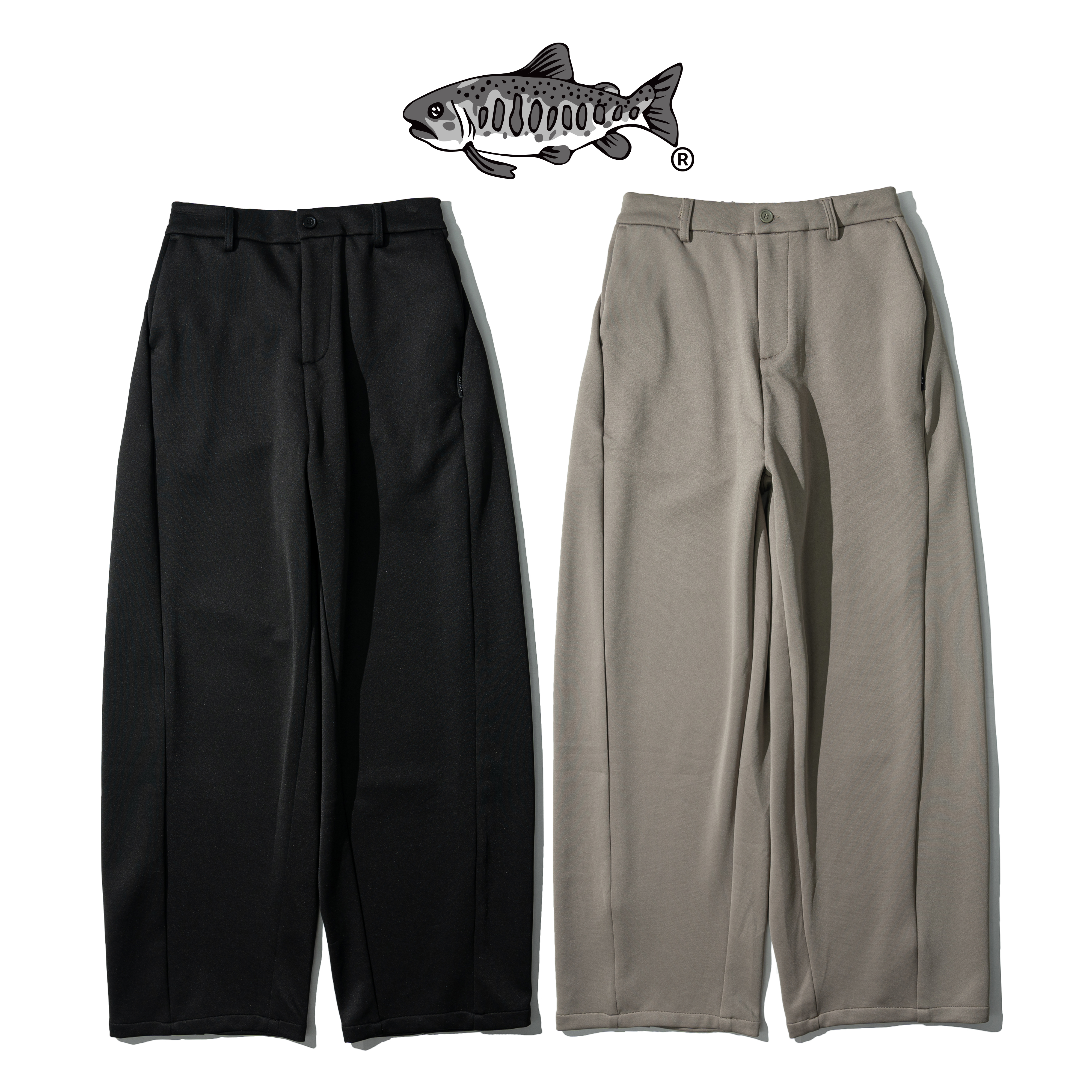 AGILITY Wide Leg Curved Pants 剪裁 闊腿 彎刀長褲 [P68]