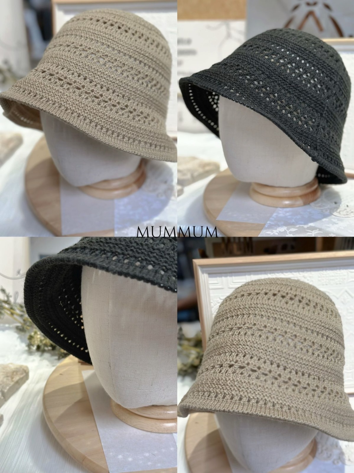 AC583/針織透氣漁夫帽