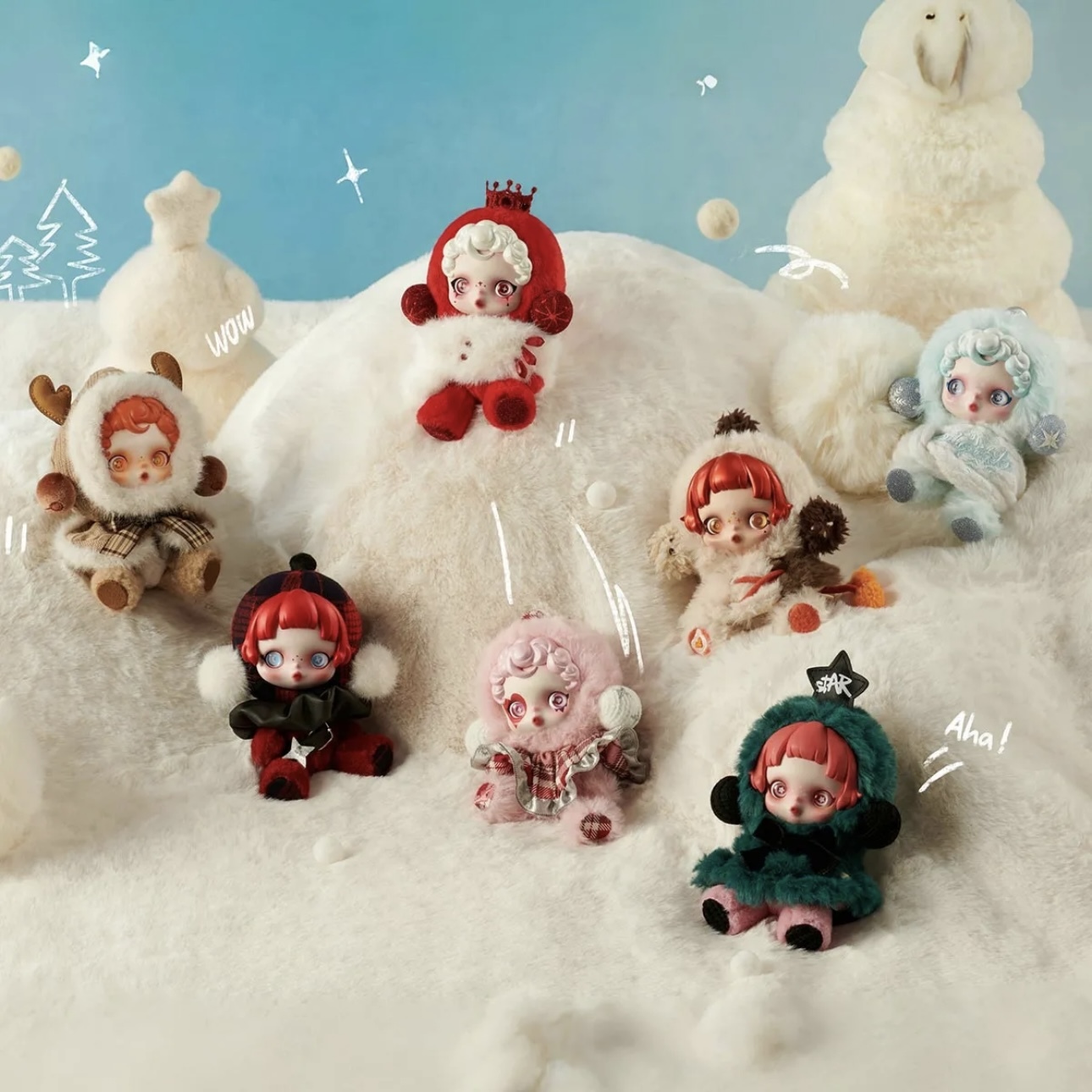 POPMART泡泡瑪特 SKULLPANDA 冬日樂章系列盲盒 掛件 毛絨吊飾 "單小盒入"