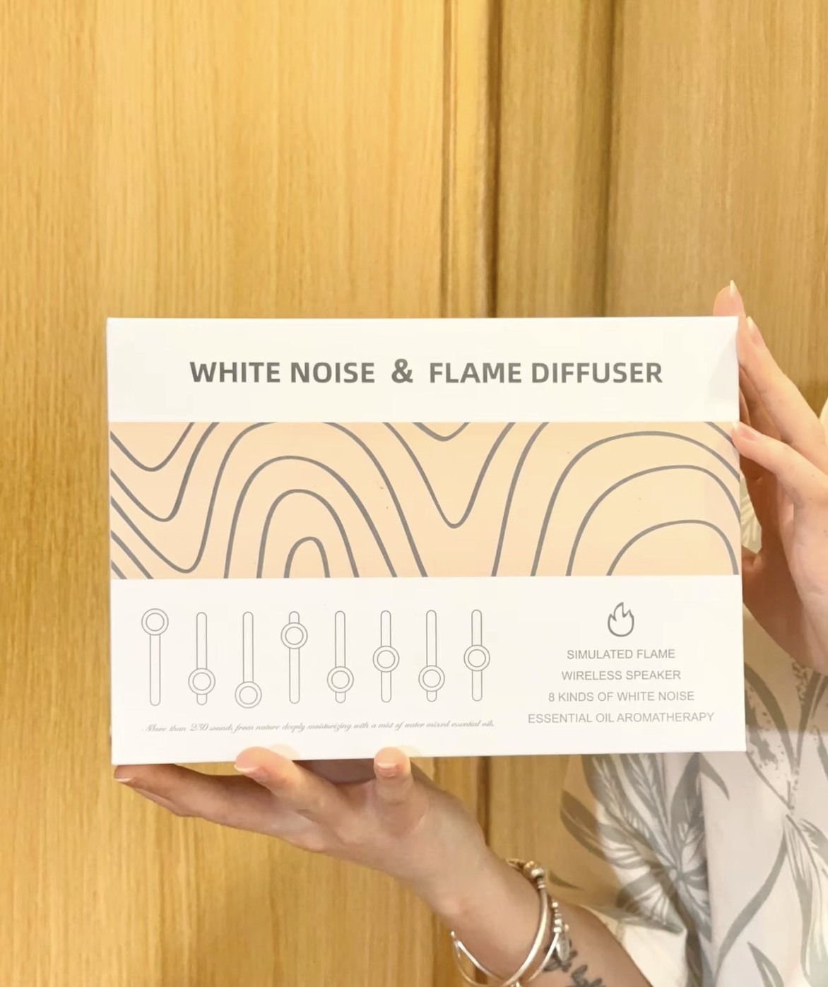 KTQ STORE  ‧ MGWK 音箱 白噪音火焰香薰機 舒緩解壓 助眠 仿真火焰氛圍燈 定時關閉