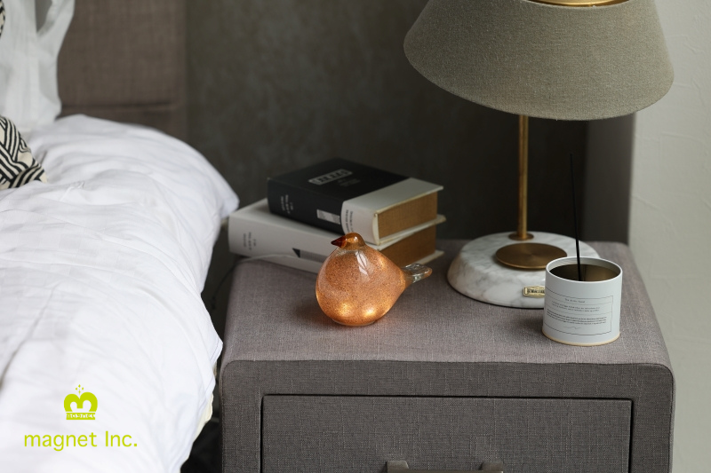 日本 magnet Healing Bird 玻璃鳥燈【咖啡棕】