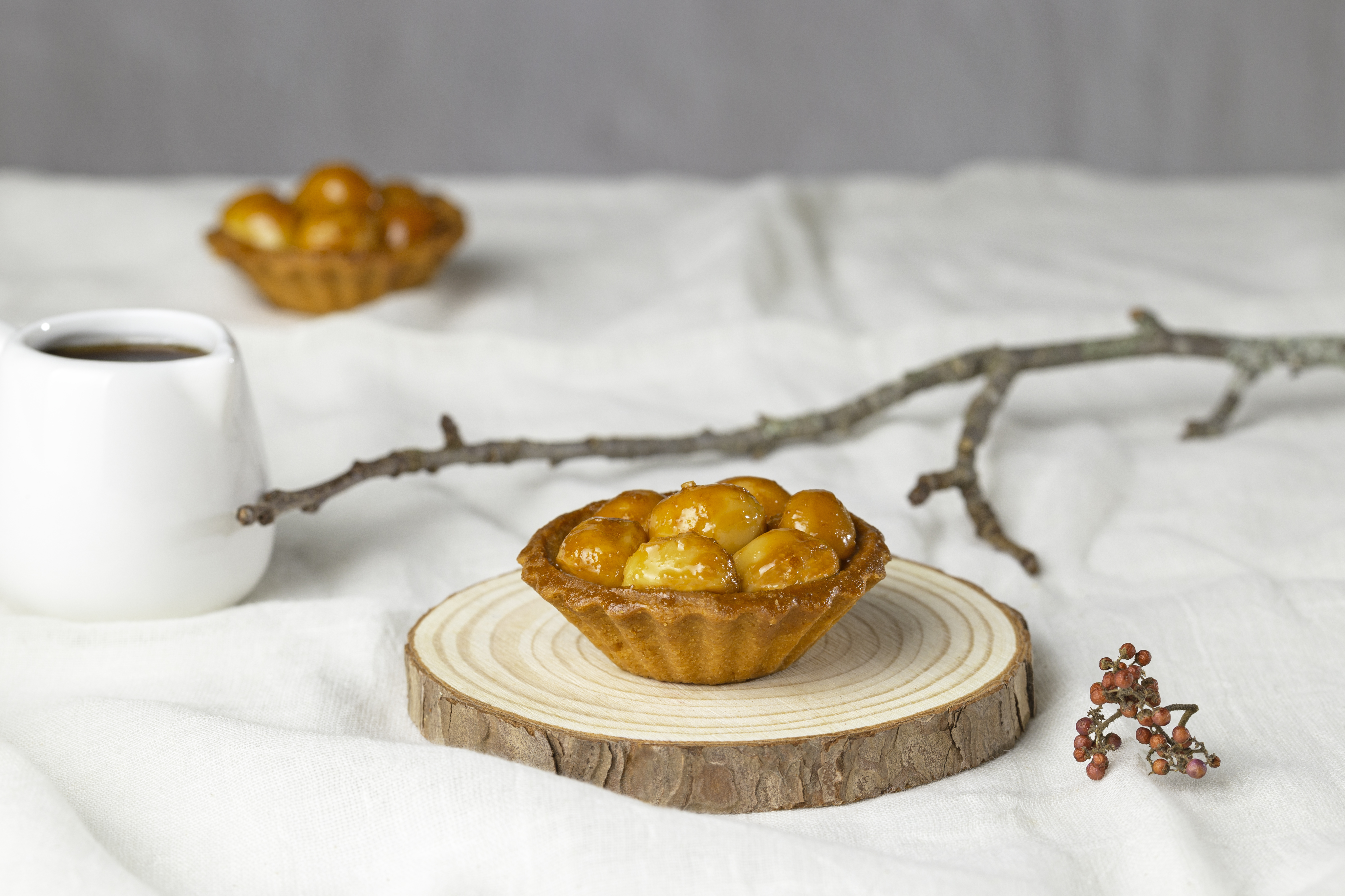 楓糖三塔(楓糖豆塔+杏芙塔+核桃塔)