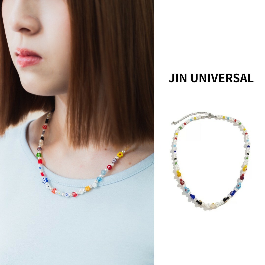 JIN UNIVERSAL彩色小花串珠項鍊