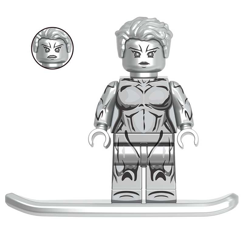 The Fantastic Four Female Silver Surfer Custom Minifigures Minifigs Fit Lego G0141 GH0312
