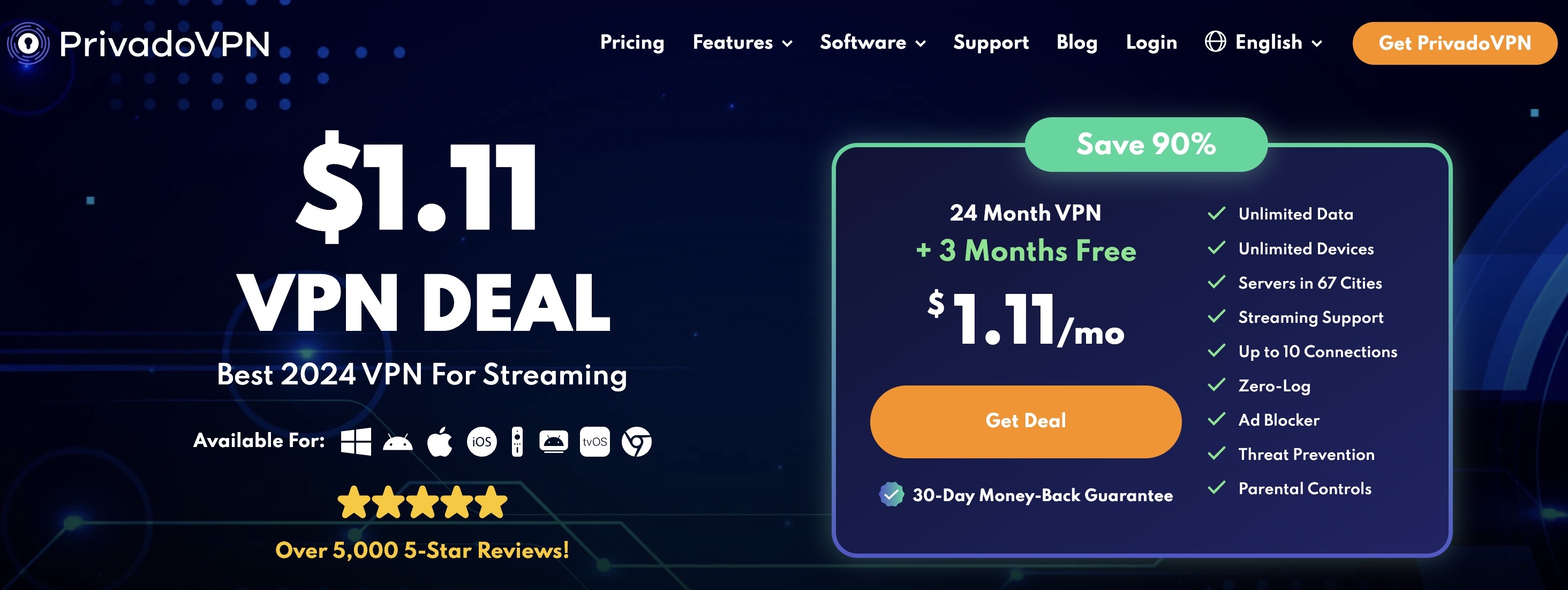 免費 VPN 推介-PrivadoVPN