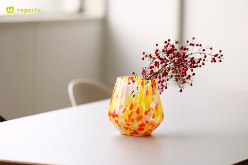 日本 magnet PALETTE VASE【橘黃】