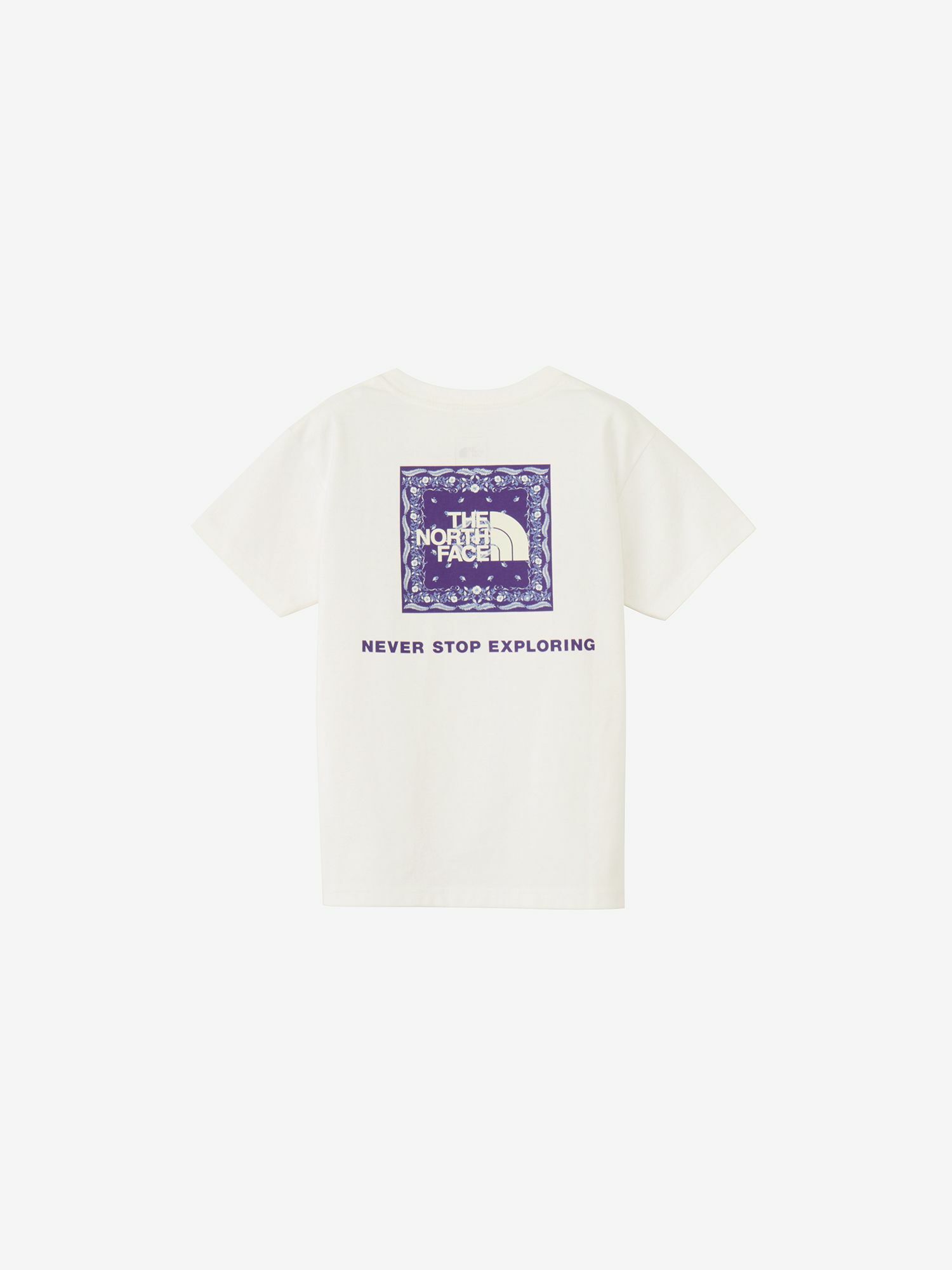 預購┃日本 中童款 THE NORTH FACE BANDANA SQUARE LOGO TEE 抗紫外線 變形蟲 短T
