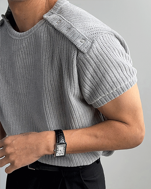 Prosum 雙亨利領短袖T卹