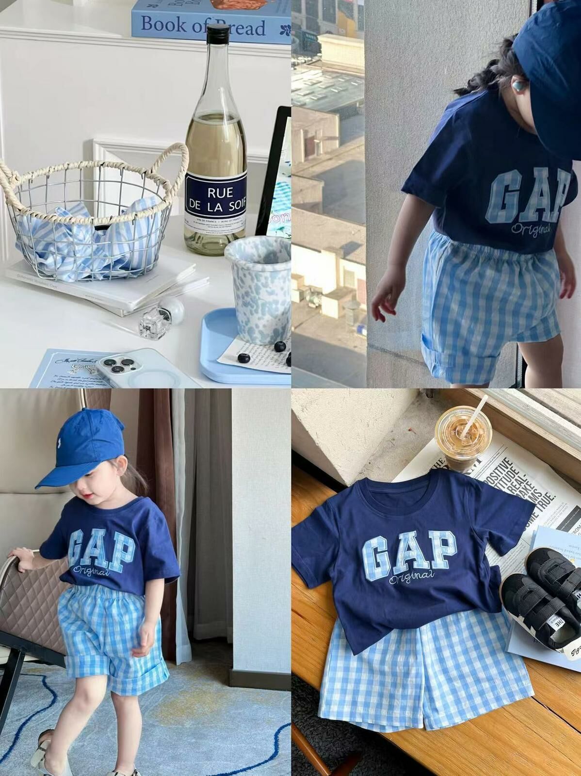 廠單 Gap彩色格仔套裝