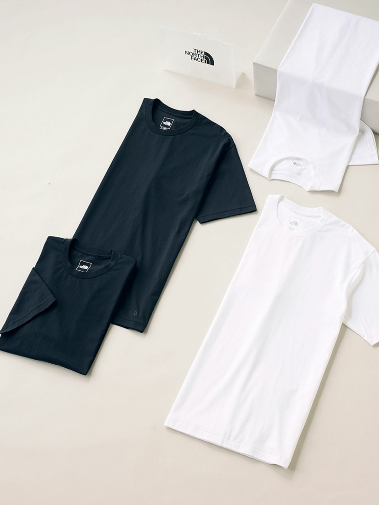 預購┃日本 2件組 THE NORTH FACE S/S FD PACK TEE 吸汗速乾 素T 短T 黑色 白色