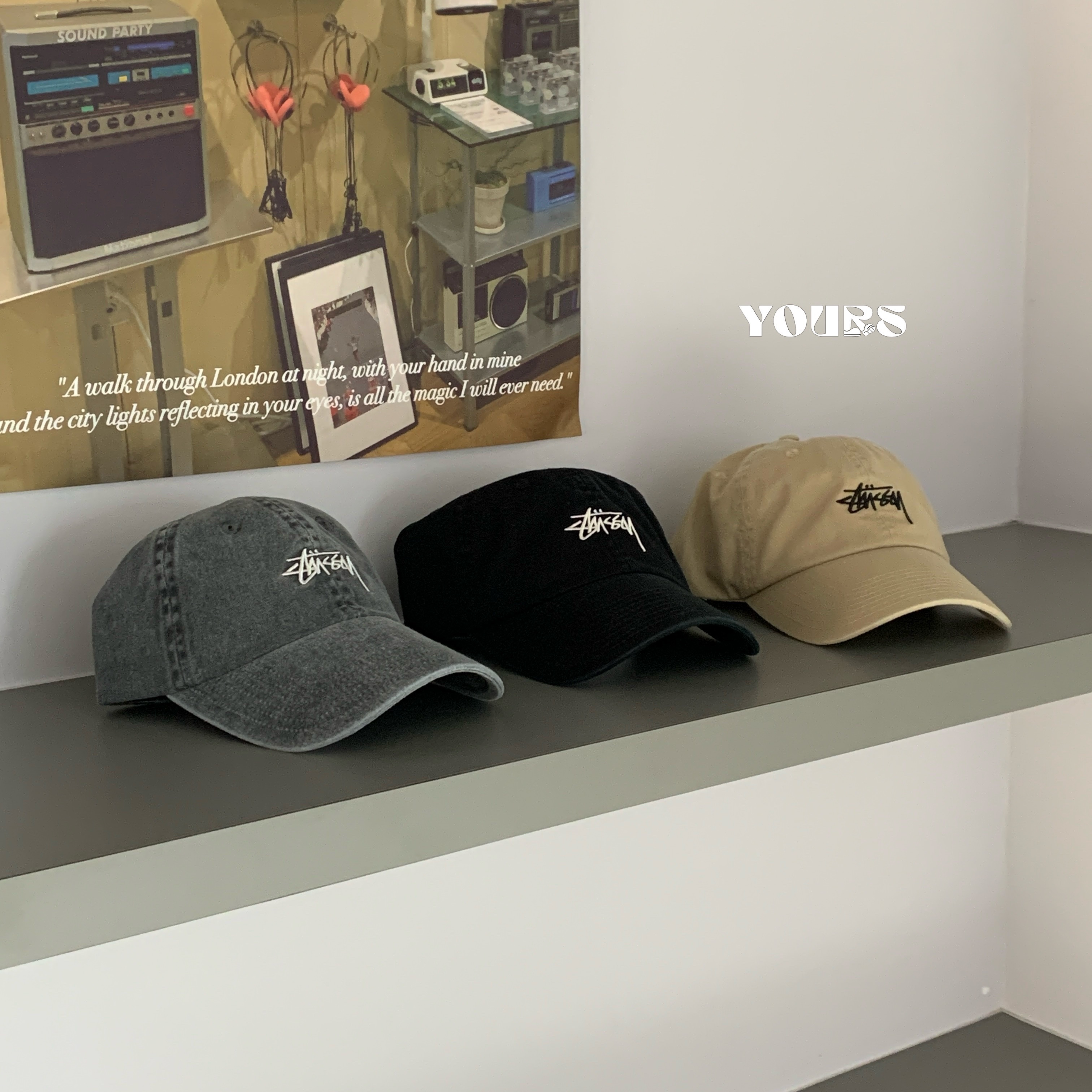 Stussy 經典小logo棒球帽（4colors）