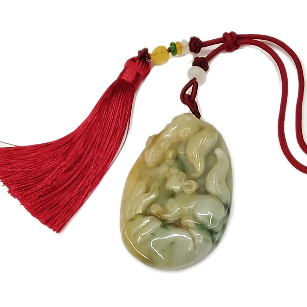 招財玉鼠{緬甸玉}天然翡翠 吉祥掛飾【十方】135361