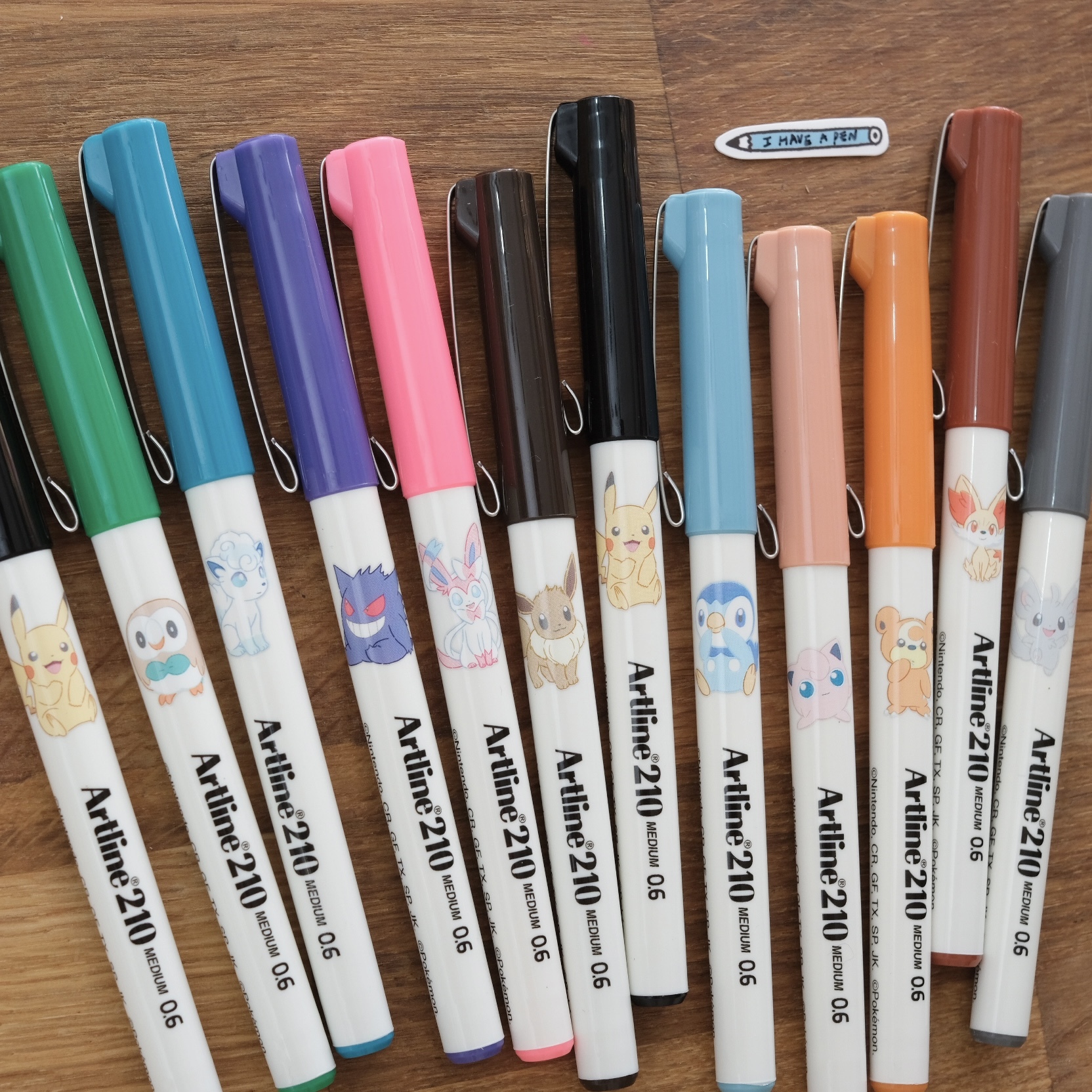 寶可夢聯名 Artline210 0.6mm 簽字筆 套組｜Shachihata x Pokemon 日本