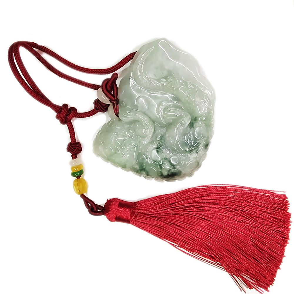 祥獸 今非昔比 天然緬甸翡翠 吉祥掛飾【十方】137046