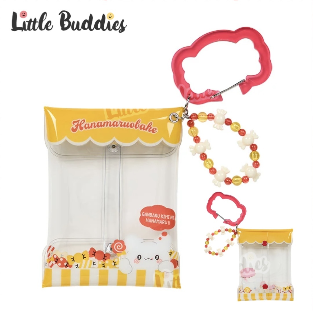 日本 Sanrio Hanamaruobake 花丸鬼鬼 糖果系列 - 透明啪啪袋連扣