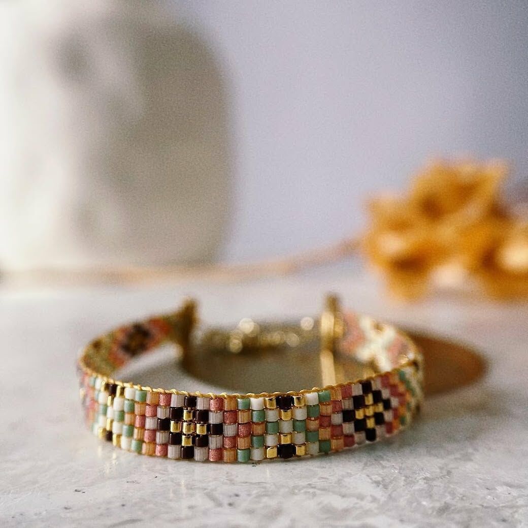 多彩甜心 | 寬帶串珠編織手鍊