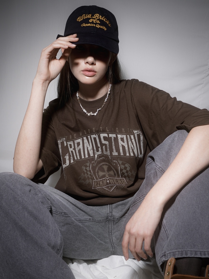 <預購> 韓國 EZKATON GRANDSTAND高磅純棉短T