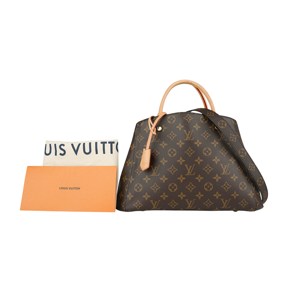 【Louis Vuitton / LV】Monogram Montaigne MM 手提/斜背包 M41056