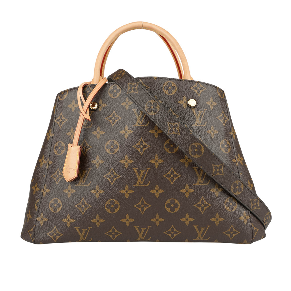 【Louis Vuitton / LV】Monogram Montaigne MM 手提/斜背包 M41056