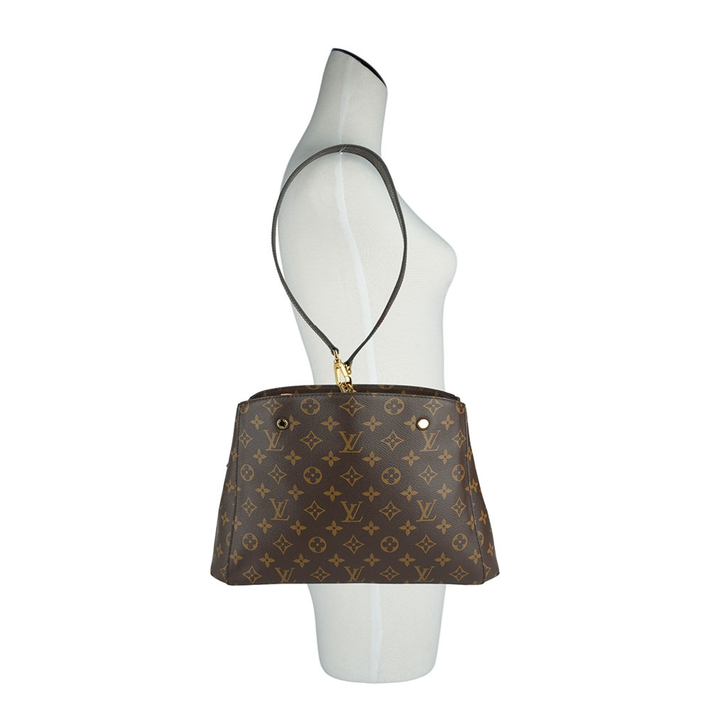 【Louis Vuitton / LV】Monogram Montaigne MM 手提/斜背包 M41056