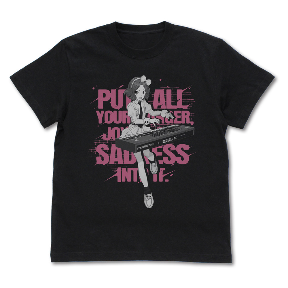 Cospa 0512 海老塚智「全部ぶちこめ。」 Tシャツ [ガールズバンドクライ] BLACK