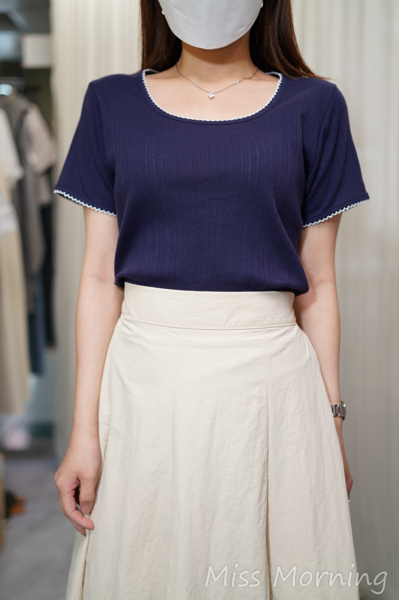 通花靚棉靚色Tee(14541)