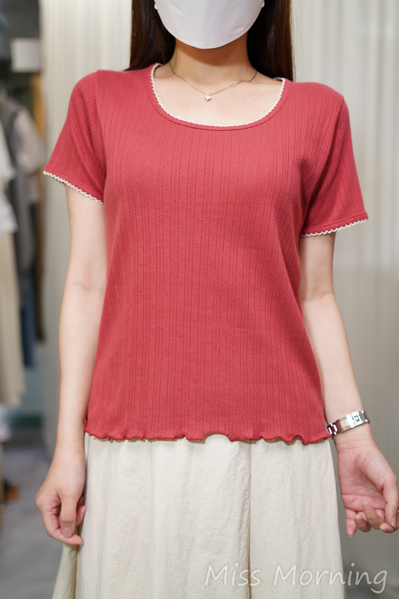 通花靚棉靚色Tee(14541)