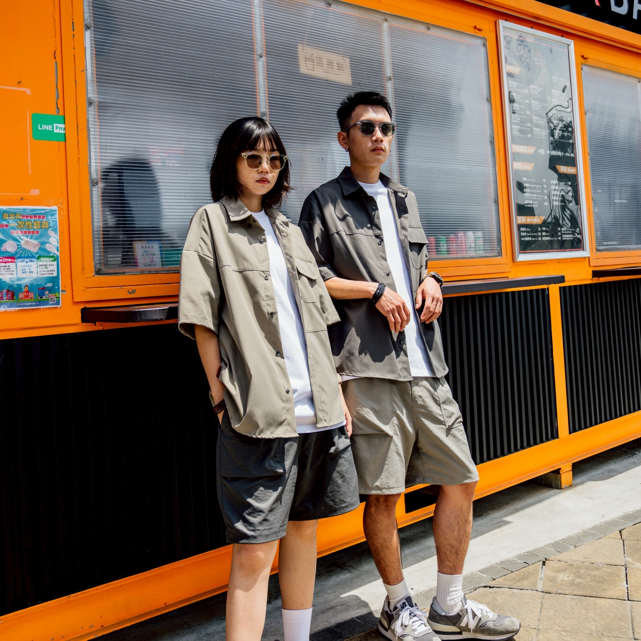 #預購 SBG 立體車縫口袋寬鬆襯衫 SB2038 兩色