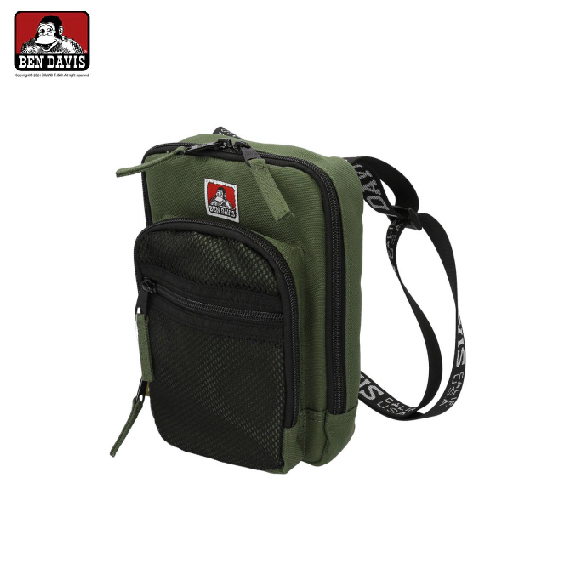 【 BEN DAVIS | 經典猿人LOGO網狀側背包 - 3色 】