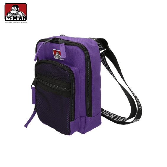 【 BEN DAVIS | 經典猿人LOGO網狀側背包 - 3色 】