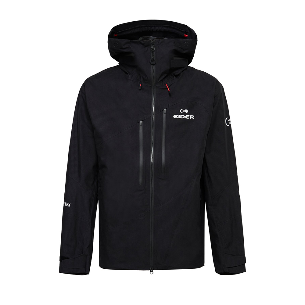 【EIDER】男HERITAGE 3L GTX防水外套/25EDMP25731-[淺灰、 經典黑]