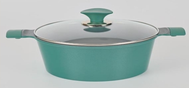 Cd6009  24CM 4.3L 韓國湯煲(雙耳)  送：史諾比矽膠木柄厨房器具套装 (6件套)