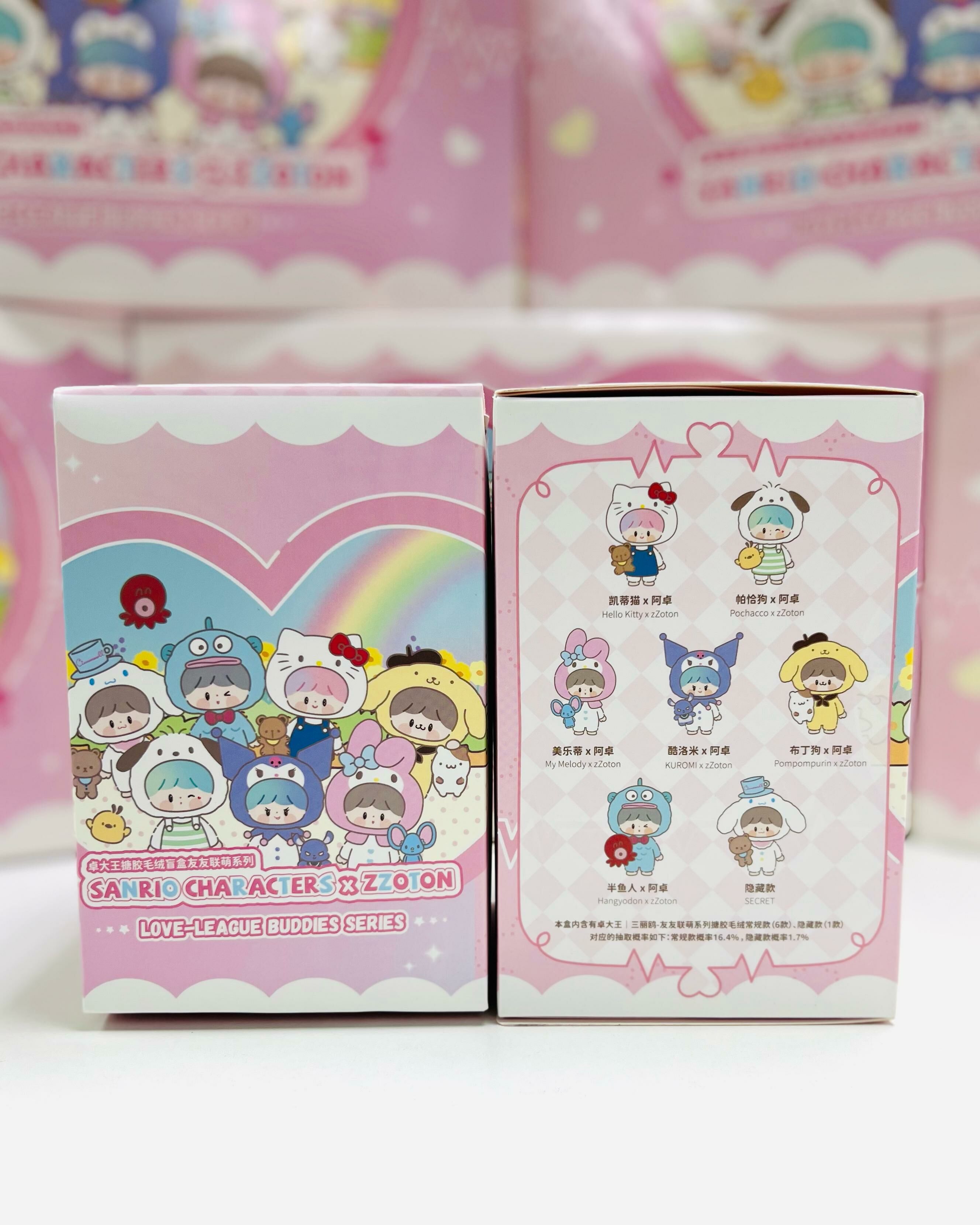 zZoton x SANRIO CHARACTERS-Love-League Buddies Series Plush Blind Box ( Finding Unicorn )