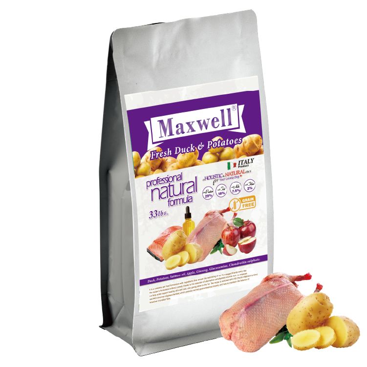 Maxwell 無榖物低敏鴨肉配方 33lbs (紫色) (MXA-05)*